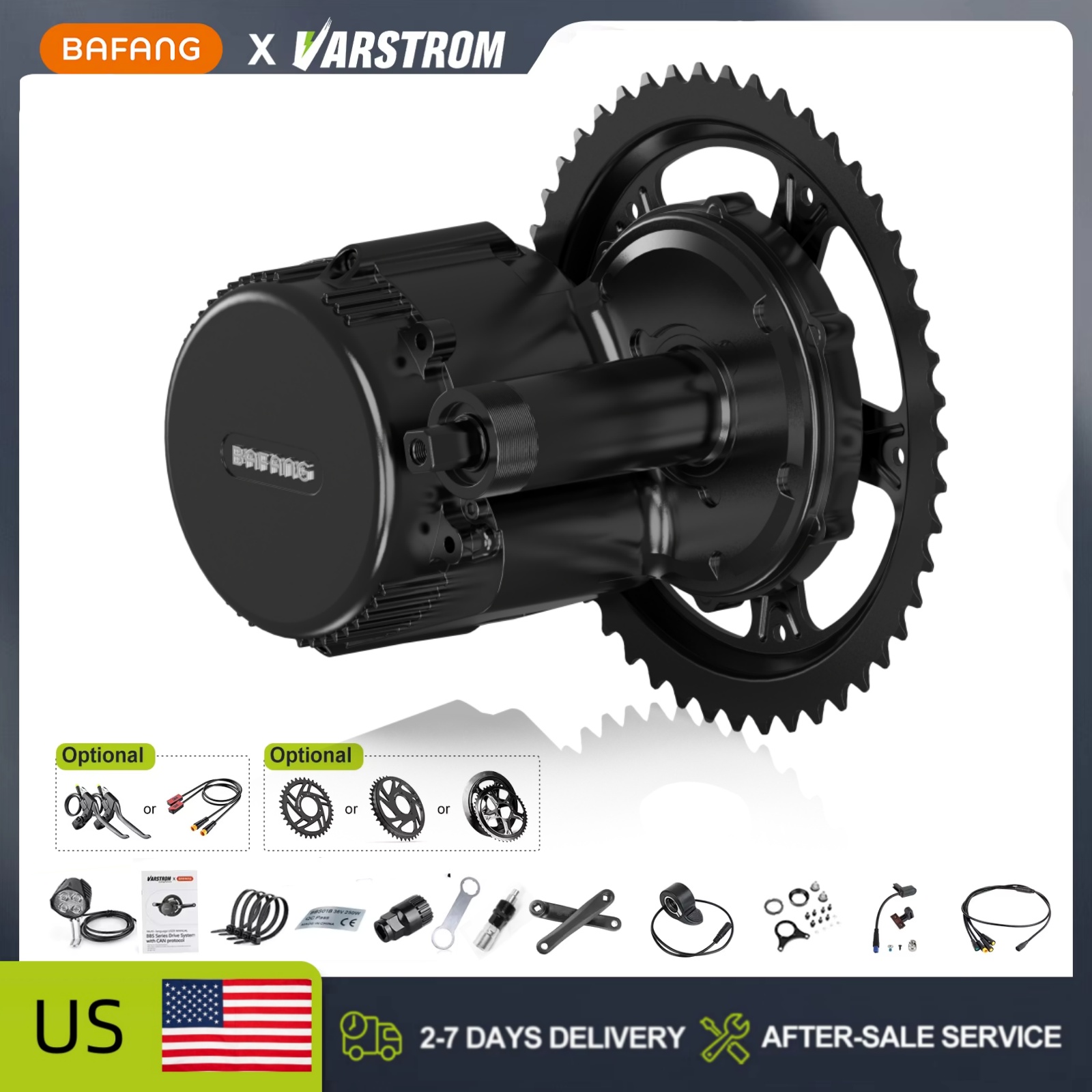 Side Hung Mid Drive Motor Kit - BAFANG 48V 500W 750W Orta Motor