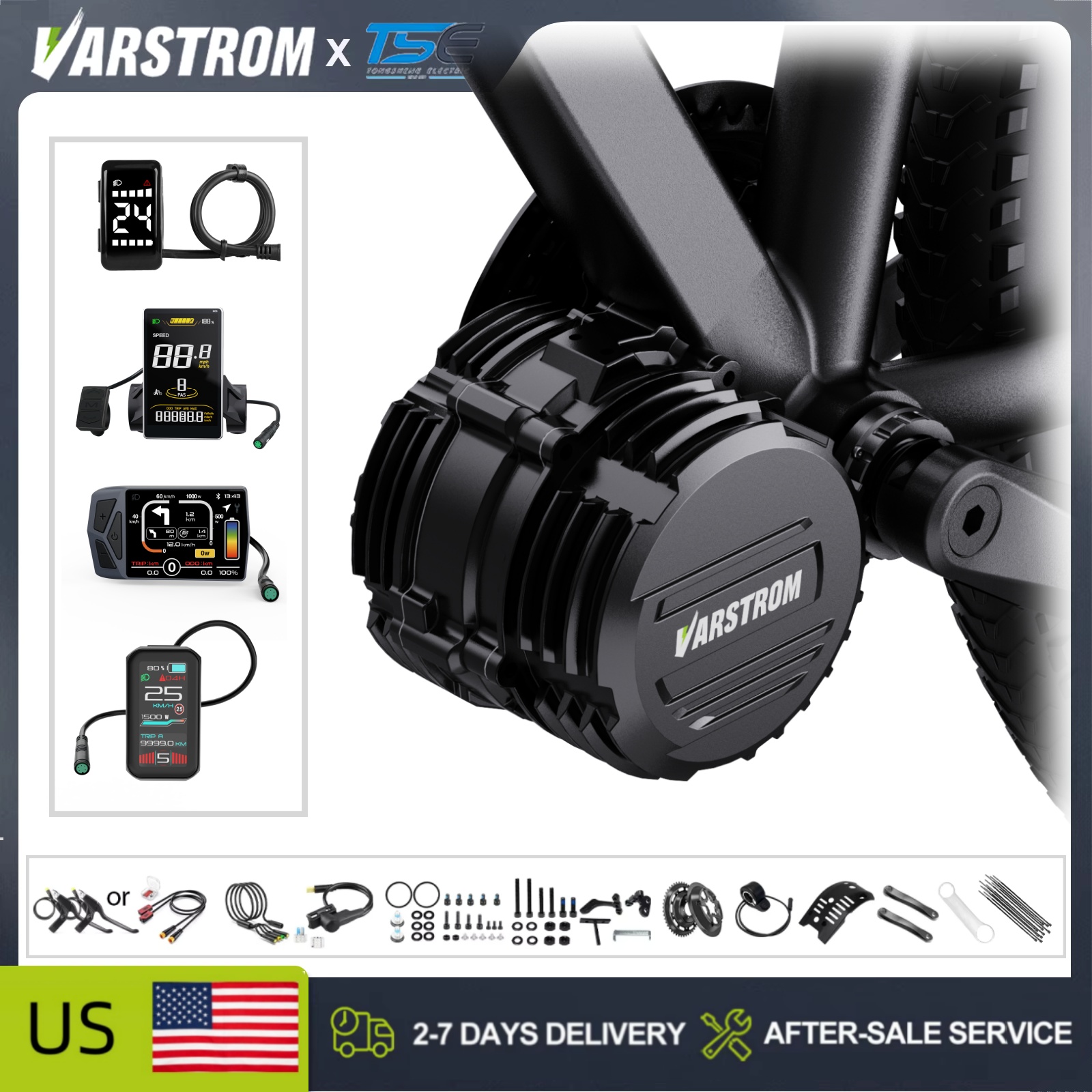 [ABD'de Stokta] Tongsheng TSDZ - Side Hung Mid Drive Motor Kit incelemesi ve fiyatı