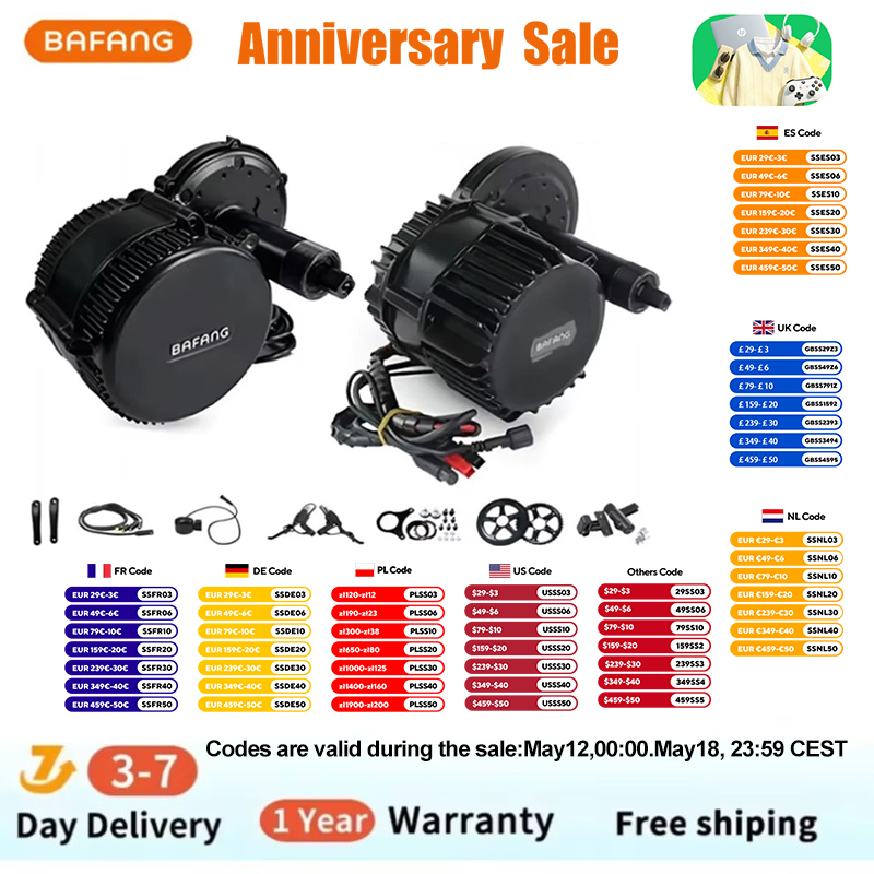 Bafang BBSHD 1000W 48V 68mm Or - Side Hung Mid Drive Motor Kit incelemesi ve fiyatı
